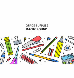School supplies Royalty Free Vector Image - VectorStock