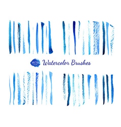Watercolor brushes Royalty Free Vector Image - VectorStock