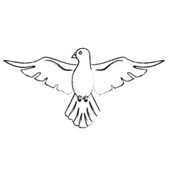 Hand with holy spirit catholic Royalty Free Vector Image