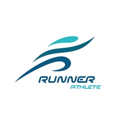 Sport runner icon logo Royalty Free Vector Image