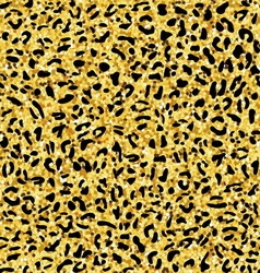 Seamless gold leopard print pattern Royalty Free Vector