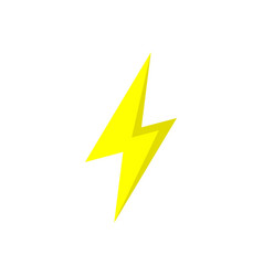 Thunder icon design template isolated Royalty Free Vector