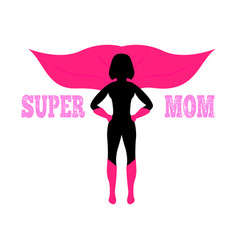 Super mom background Royalty Free Vector Image