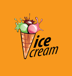 Logo ice cream Royalty Free Vector Image - VectorStock