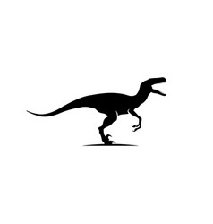 Angry t-rex raptor head logo decorative Royalty Free Vector