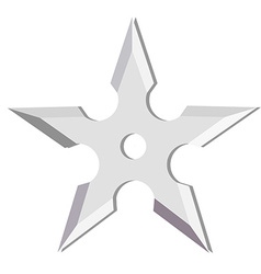 Ninja stars icon on white background flat style Vector Image