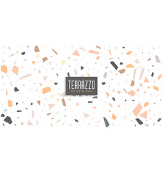 White terrazzo floor tile pattern abstract Vector Image