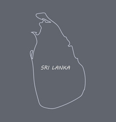 Sri lanka set detailed country shape with region Vector Image