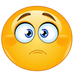 Sad emoticon face Royalty Free Vector Image - VectorStock