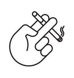 No smoking cigarette icon realistic style Vector Image