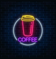 Neon sign of tequila bar with bottle and drink Vector Image