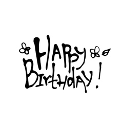 Birthday Calligraphy Handmade Happy Lettering Vector Images (over 140)