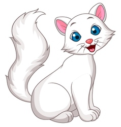 Image result for white cat cartoon