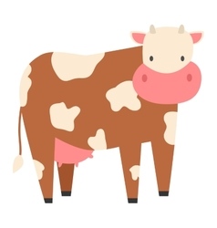 Cartoon cow character Royalty Free Vector Image