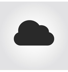 Cloud icon flat design Royalty Free Vector Image
