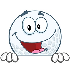 Happy Golfer Drives Golf Cart Royalty Free Vector Image