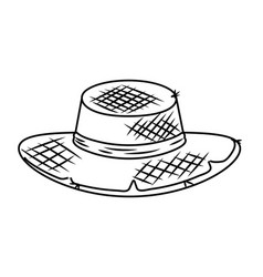 Farm hat cartoon Royalty Free Vector Image - VectorStock