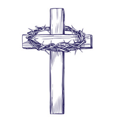 Free Free 247 Cross With Crown Of Thorns Svg SVG PNG EPS DXF File