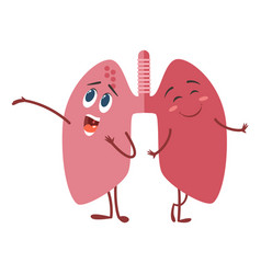 Smoker lungs smoke human damage lung cancer Vector Image