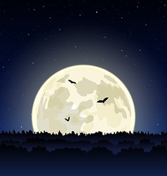 Full moon Royalty Free Vector Image - VectorStock