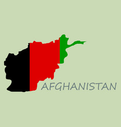 Flag of islamic republic of afghanistan overlaid Vector Image