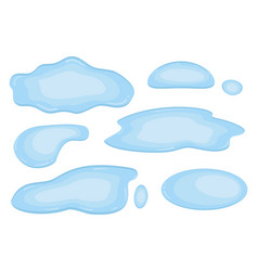 Puddle water icon cartoon style Royalty Free Vector Image