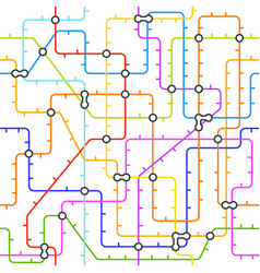 Abstract metro map in shape heart Royalty Free Vector Image