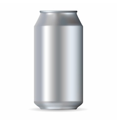 Realistic blue aluminum can Royalty Free Vector Image