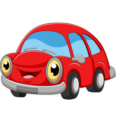 Cartoon red car Royalty Free Vector Image - VectorStock