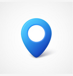 3d map pointer icon map markers Royalty Free Vector Image