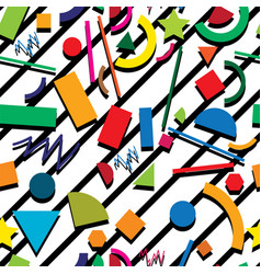 Retro vintage background 80s design Royalty Free Vector