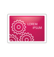 gear icon vector image