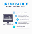 analytics processing dashboard data stats vector image