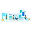 self service store smart shelf vision technology vector image