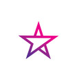 star logo template design emblem vector image