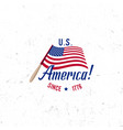 united states of north america logo vintage vector image vector image