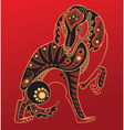 chinese horoscope year dog vector image vector image