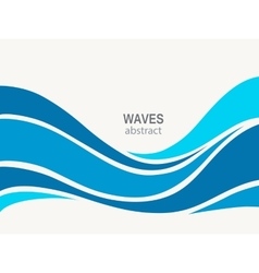 Marine pattern with stylized blue waves Royalty Free Vector