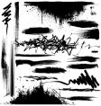 grunge strokes vector image
