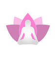 holistic healing through yoga and meditation vector image