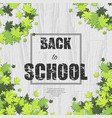 white wooden school background vector image vector image