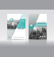cover design template annual report flyer vector image vector image