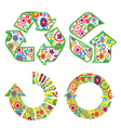 eco symbols vector image