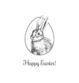 happy easter bunny vector image