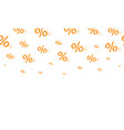 percentage discount pattern shopping sale vector image