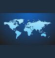 world map mockup for infographics on the dark vector image
