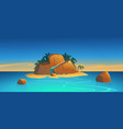 tropical island vector image vector image