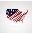 united states of america flag vector image vector image