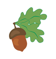 oak leaf and acorn vector image