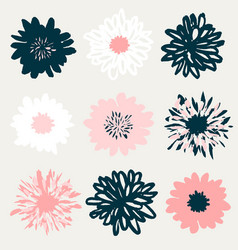 Floral elements collection Royalty Free Vector Image